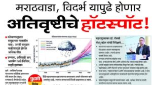 पुढील ५० वर्षांत मराठवाडा, विदर्भ होणार ‘अतिवृष्टीचे हॉटस्पॉट’! हवामान बदलाचा महाराष्ट्राला मोठा धोका!