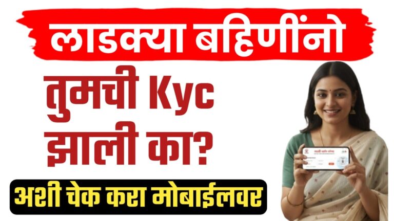 लाडक्या बहिणींनो तुमची केवायसी झाली का? मोबाईल मधून चेक करा, सविस्तर माहिती.